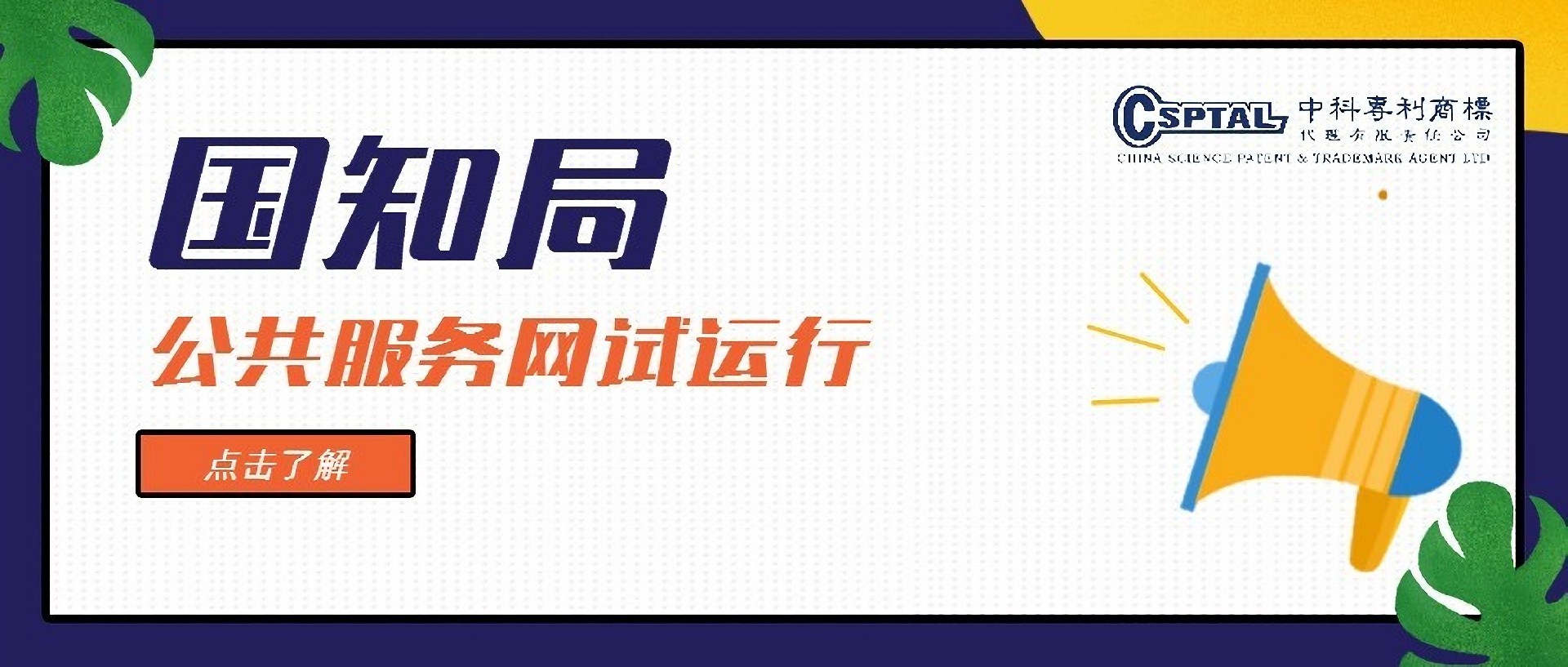 国知局公共服务网试运行